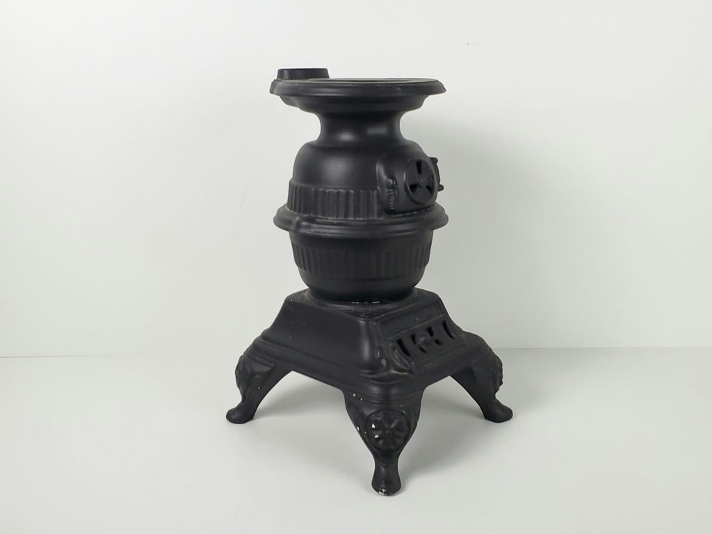 Vintage 1974 Arnels Signed Ceramic Pot Belly Stove Miniature Figurine - image 2 of 14