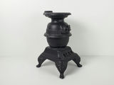Vintage 1974 Arnels Signed Ceramic Pot Belly Stove Miniature Figurine - thumbnail 2 of 14