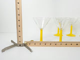 Vintage Yellow Stem Martini Cocktail Glasses - Set of 6 - thumbnail 7 of 7