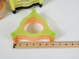 Vintage 90s Modular Interlocking Plastic CD Tower Extra Stackable Base Pieces Lot - thumbnail 6 of 7