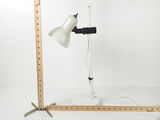 Vintage Industrial Adjustable White Metal Counterbalance Task Desk Lamp - thumbnail 9 of 9