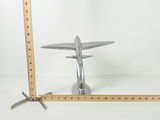 Vintage Art Deco Cast Aluminum Clipper Airplane Desktop Model Sculpture - thumbnail 10 of 10