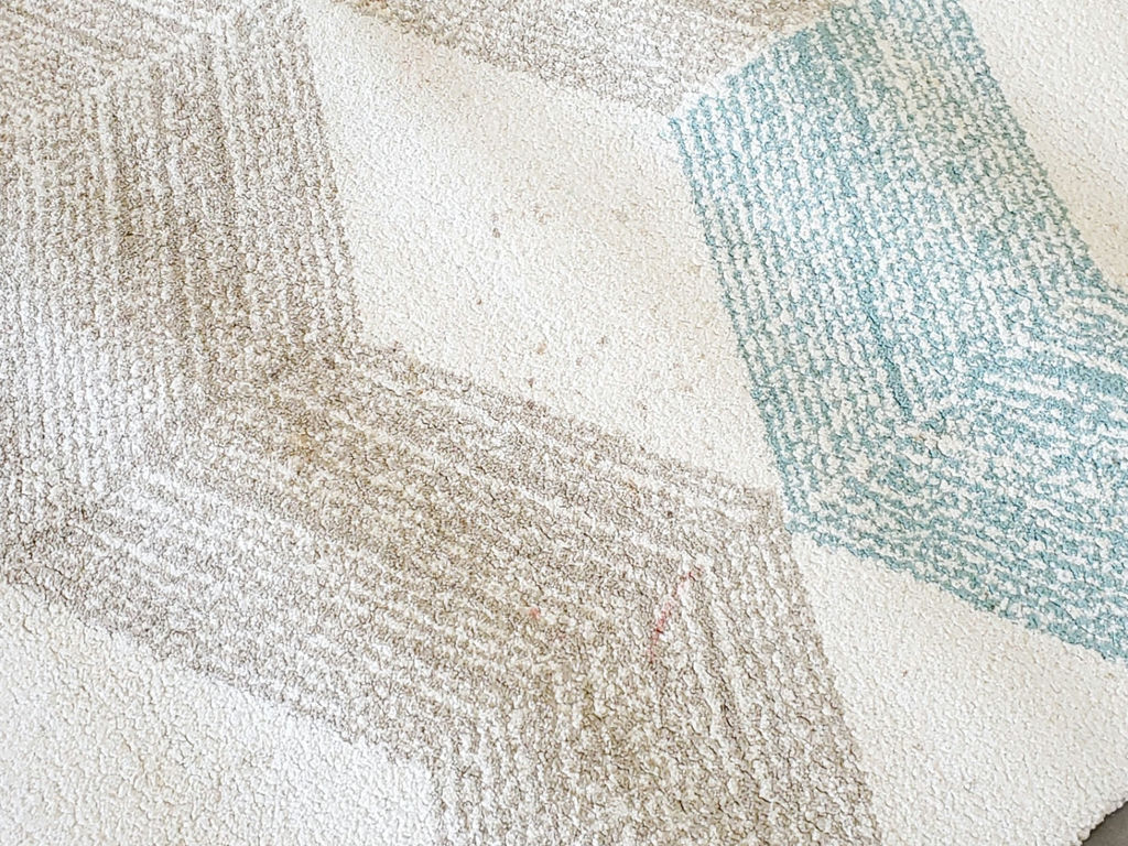 IKEA Marslev High Pile Polypropylene Area Rug - Turquoise & Beige - image 8 of 12