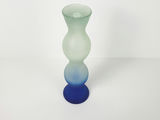 Vintage Spanish Frosted Triple Bulb Art Glass Vase - thumbnail 8 of 9