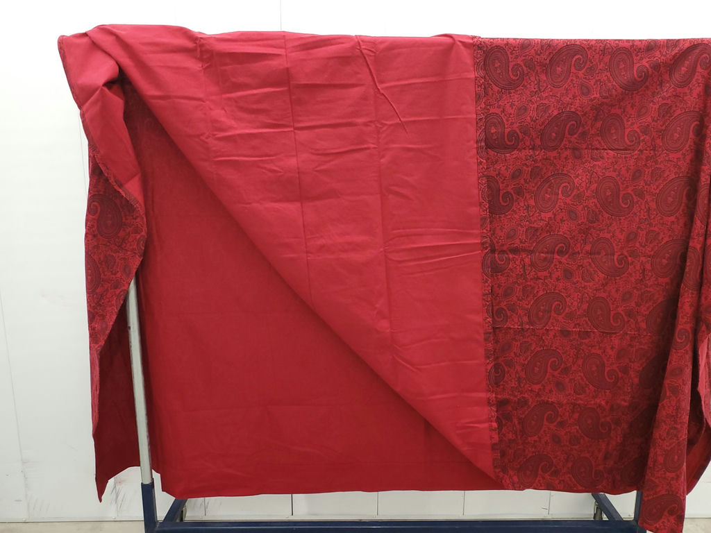 Sonoma Red Cotton Paisley Bedspread Lightweight Coverlet Blanket - image 7 of 8