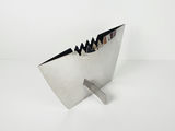 Vintage 1995 Leo Aerts Ziggy Vase Alinea Design Objects Stainless Steel - thumbnail 1 of 12