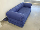 Vintage 1980s IKEA Grinda Blue Quilted Convertible Sofa Bed - thumbnail 5 of 18