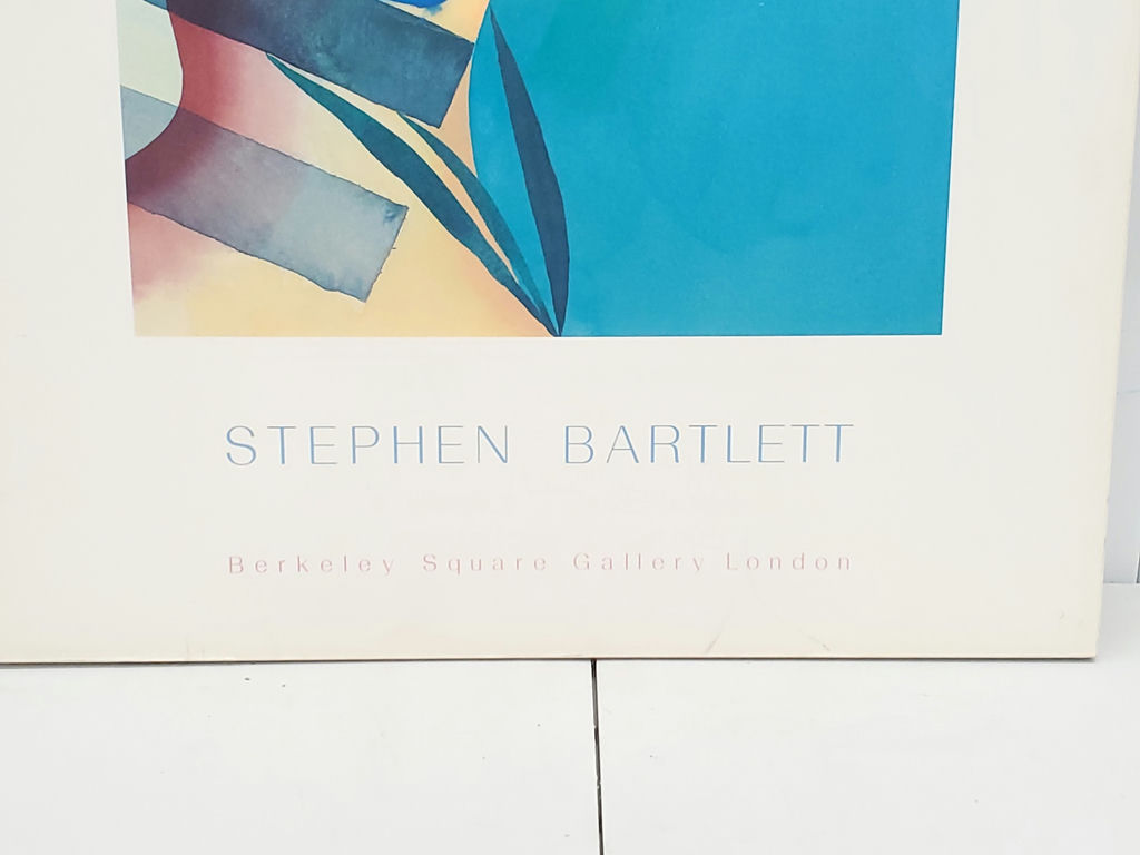 Vintage 1988 Stephen Bartlett Berkeley Square Gallery London Exhibition Poster On Board - image 2 of 6
