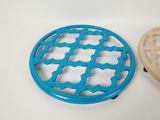 Vintage Home Basics Moroccan Lattice Cast Iron Trivets - Pair - thumbnail 3 of 8