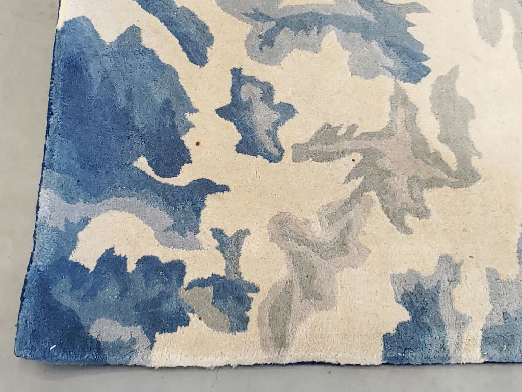 Modern Abstract Ocean Landscape Scene 100% Wool Area Rug - image 11 of 12