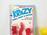 Vintage Krazy Utensils and Yellow Sundae Cups Lot - thumbnail 5 of 8