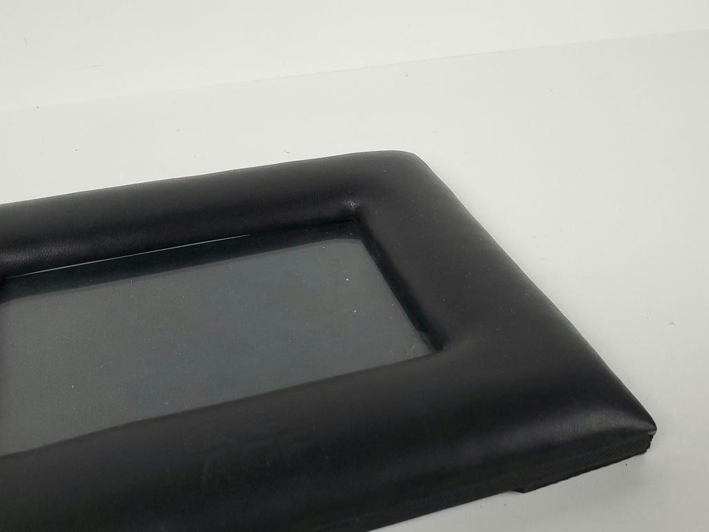 Vintage Y2K Minimalist Black Padded Faux Leather Tabletop Photo Frame - image 5 of 9
