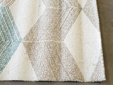 IKEA Marslev High Pile Polypropylene Area Rug - Turquoise & Beige - thumbnail 10 of 12