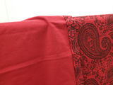 Sonoma Red Cotton Paisley Bedspread Lightweight Coverlet Blanket - thumbnail 8 of 8