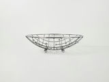 Vintage Mid-Century Atomic Chrome Wire Mesh Fruit Basket Bowl - thumbnail 8 of 9