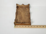 Vintage Handcrafted Scalloped Crown Wooden Napkin Serving Tray - thumbnail 8 of 8