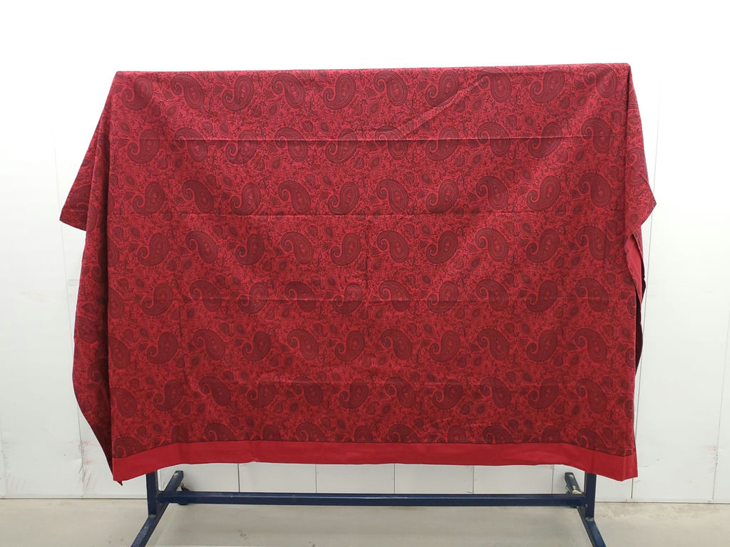 Sonoma Red Cotton Paisley Bedspread Lightweight Coverlet Blanket - image 1 of 8