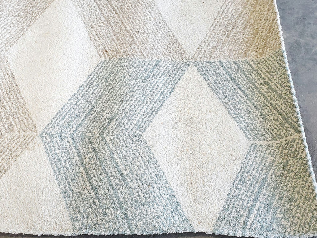 IKEA Marslev High Pile Polypropylene Area Rug - Turquoise & Beige - image 7 of 12