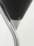 Vintage Robert Sonneman Matte Black Metal Cone Torchiere Floor Lamp - thumbnail 4 of 12