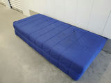 Vintage 1980s IKEA Grinda Blue Quilted Convertible Sofa Bed - thumbnail 13 of 18