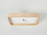 Modern Minimalist Rectangular Bentwood Desk Clock Scandinavian Style - thumbnail 3 of 9