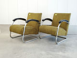 Pair of Vintage Mid-Century Bauhaus Tubular Chrome Lounge Chairs - Pair B - thumbnail 4 of 16