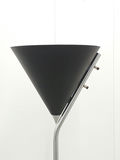 Vintage Robert Sonneman Matte Black Metal Cone Torchiere Floor Lamp - thumbnail 9 of 12