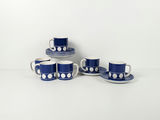 Vintage T.G. Green "Jersey Blue" Cups and Saucers Set - thumbnail 1 of 9