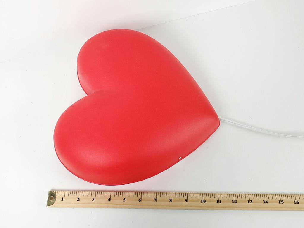 Vintage IKEA Smila Hjarta Red Heart Wall Lamp Sconce Made In Sweden - image 7 of 9