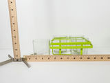 Vintage Mid-Century Lime Green Wire Metal Drinking Glass Carrier Caddy Set - Pair - thumbnail 7 of 9