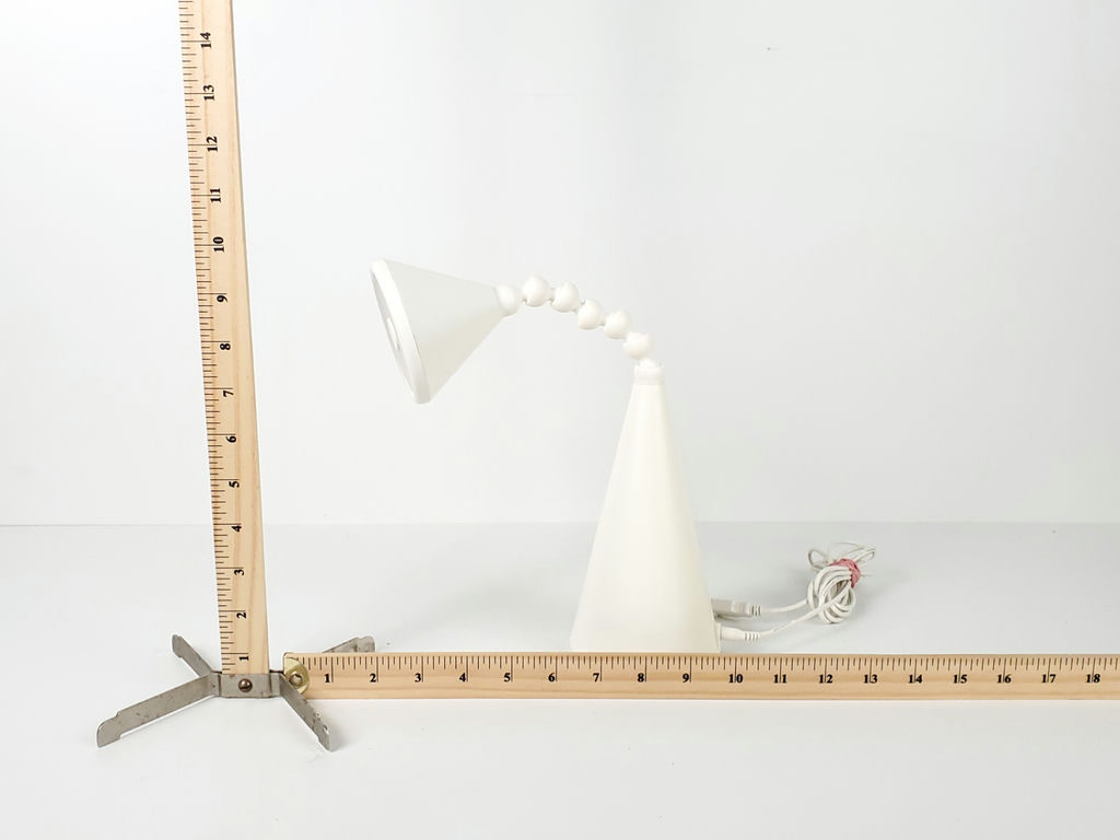 Vintage IKEA Fryebo White Gooseneck Desk Lamp - image 8 of 9