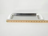 Vintage Mori Italian Stainless Steel Serving Tray with White Handles - thumbnail 9 of 10