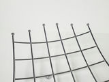 Vintage Mid-Century Atomic Chrome Wire Grid Fruit Basket Centerpiece - thumbnail 5 of 9