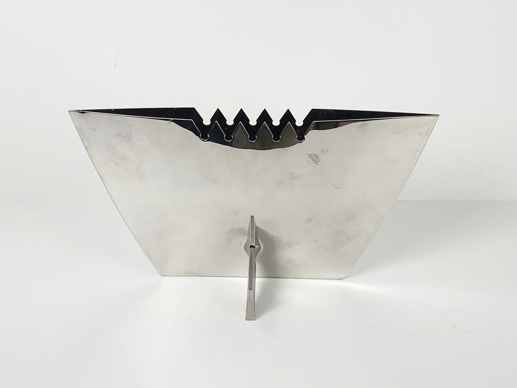 Vintage 1995 Leo Aerts Ziggy Vase Alinea Design Objects Stainless Steel - image 4 of 12