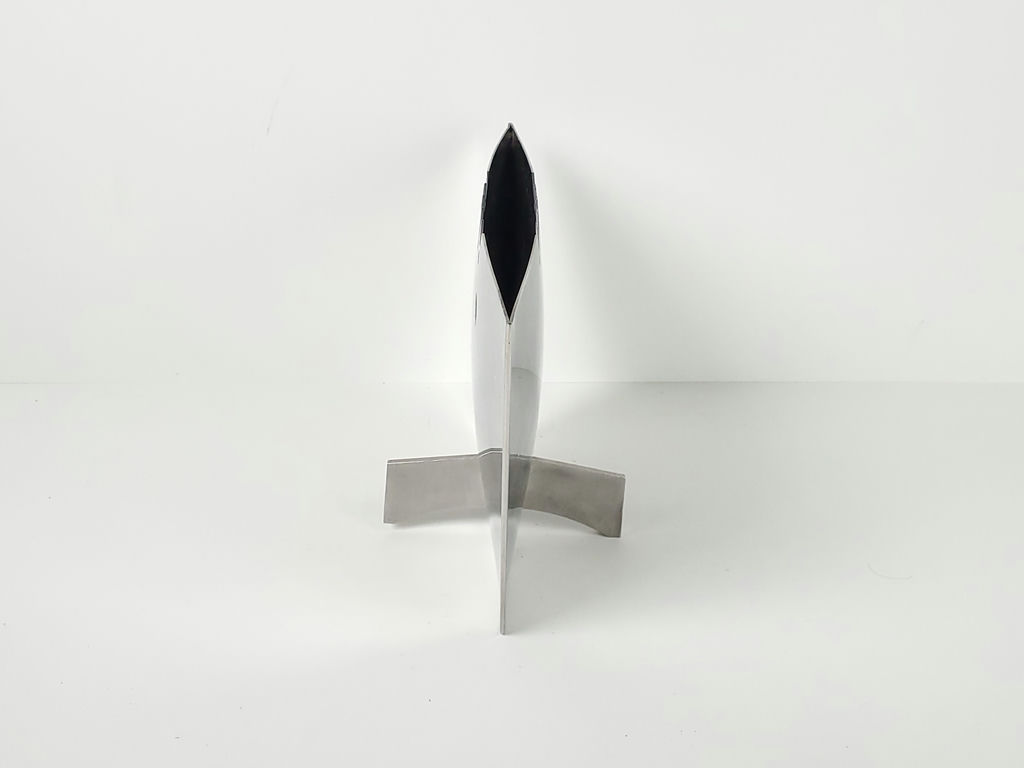 Vintage 1995 Leo Aerts Ziggy Vase Alinea Design Objects Stainless Steel - image 3 of 12