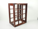 Vintage Wooden Multi Slot Countertop Wine Rack Industrial Grid Bottle Holder - thumbnail 3 of 7