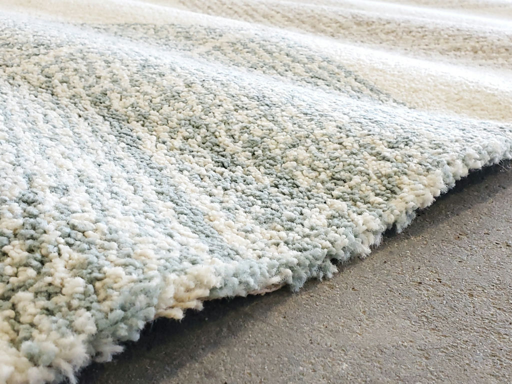 IKEA Marslev High Pile Polypropylene Area Rug - Turquoise & Beige - image 4 of 12