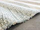 IKEA Marslev High Pile Polypropylene Area Rug - Turquoise & Beige - thumbnail 4 of 12