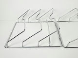 Vintage Mid-Century Chrome Wire Wall Mounted Magazine Racks - Pair - thumbnail 6 of 7