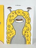 Psychedelic Alien Comic Trippy Canvas Paintings Pop Art Triptych 3 Piece Set - thumbnail 4 of 5
