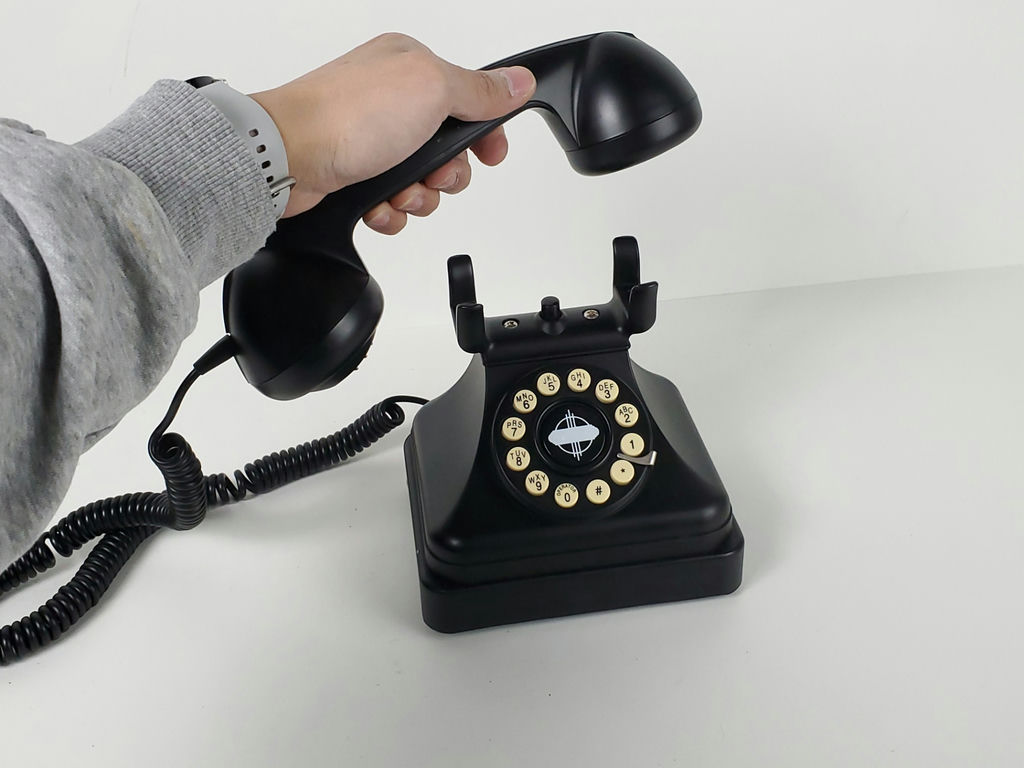 Crosley Kettle Classic Black Push Button Desk Telephone Retro Corded Phone - image 10 of 11