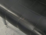 Vintage Mid-Century Modern Tufted 3-Seat Chrome Bench Sofa - thumbnail 4 of 16
