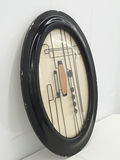 Vintage Mid Century Modern Abstract Metal Wire Bubble Convex Glass Oval Wall Art - thumbnail 2 of 11