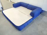 Vintage 1980s IKEA Grinda Blue Quilted Convertible Sofa Bed - thumbnail 18 of 18