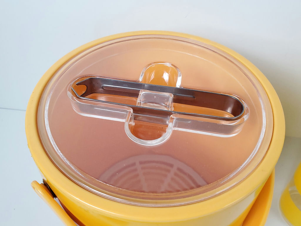 Vintage Drulane Retro Canary Yellow Ice Bucket and Tumbler Set - image 6 of 8