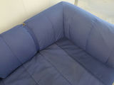 Vintage 1980s IKEA Grinda Blue Quilted Convertible Sofa Bed - thumbnail 9 of 18