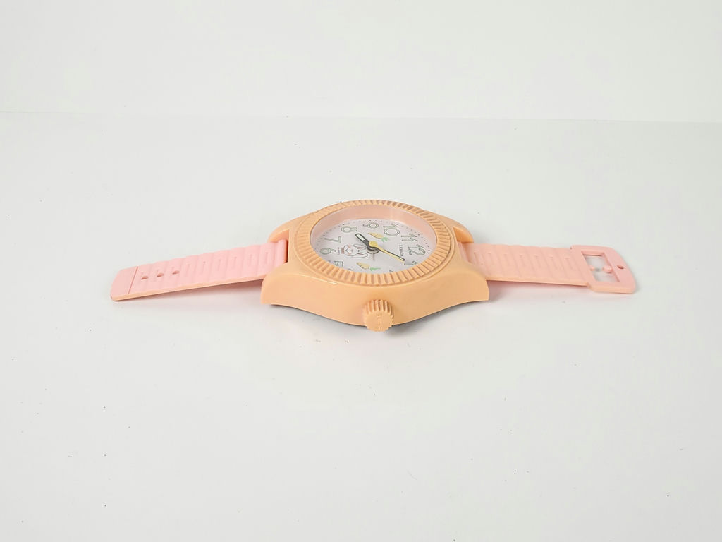 Vintage Yamada Oversized Pink Wristwatch Shape Novelty Alarm Desk Clock - image 3 of 10