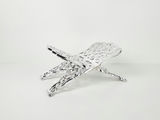 Vintage Faux Chrome Plastic Folding Book Stand Ornate Display Easel - thumbnail 2 of 8