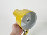 Vintage Yellow Gooseneck Clamp On Desk Lamp Industrial Work Light - thumbnail 4 of 6