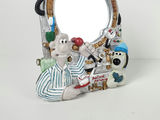 Vintage 1989 Wallace & Gromit Auto Ablutions Ceramic Shaving Mirror - thumbnail 2 of 8